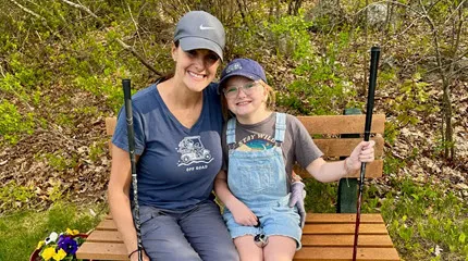 Meg Dumais and her daughter Addie Lacaire began playing golf league after Addie's cancer battle.